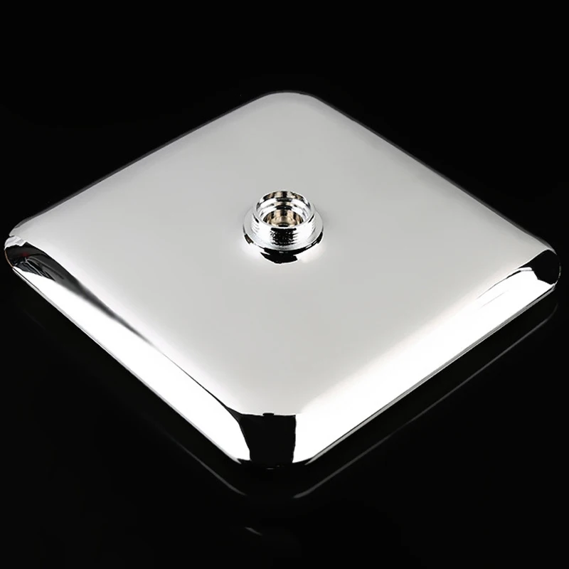 

Home Bathroom Wash Accessories ABS Chrome 9 Inch Square Shower Head Thin Rotatable Top Rain Shower Water Saving Pressure Shower