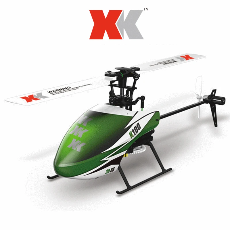 Wltoys XK K100 Falcom 6CH Flybarless 3D 6G System remote control toy Brushless Motor RC Helicopter RTF VS Wltoys V977