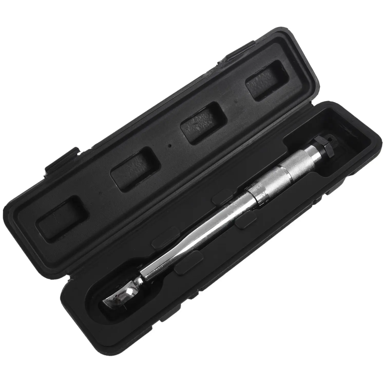 

BMBY-1/4 inch Drive Torque Wrench Tools with Case Foot Pound 5-25NM Drive Click Adjustable Hand Spanner Ratchet Wrench Tool