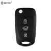 KEYYOU 20X Replacement Flip Folding Key Shell 3 Button For Hyundai IX35 I30 I40 I20 Avante Elantra Fob Remote Car Key Case Cover ► Photo 1/6