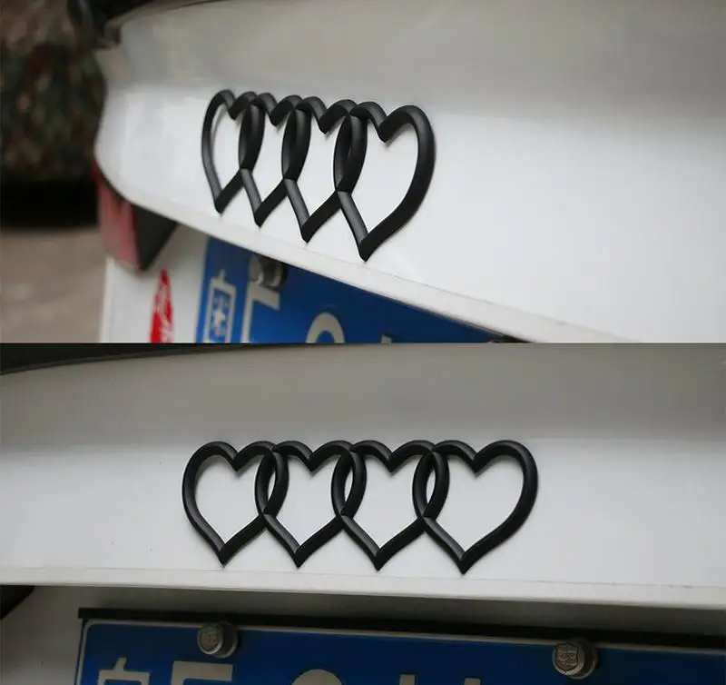 Adeeing логотип Love Heart задний значок на багажник наклейка замену Логотип автомобилей