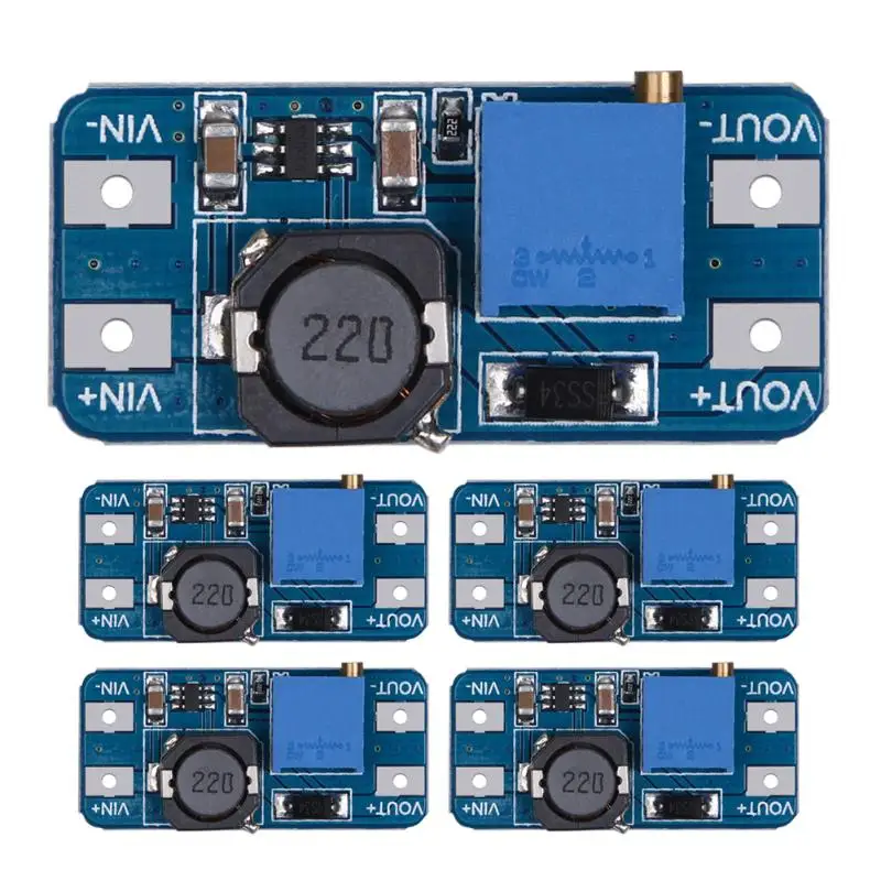 5 шт. MT3608 2A DC-DC шаг вверх мощность применить усилитель силовой модуль для Arduino