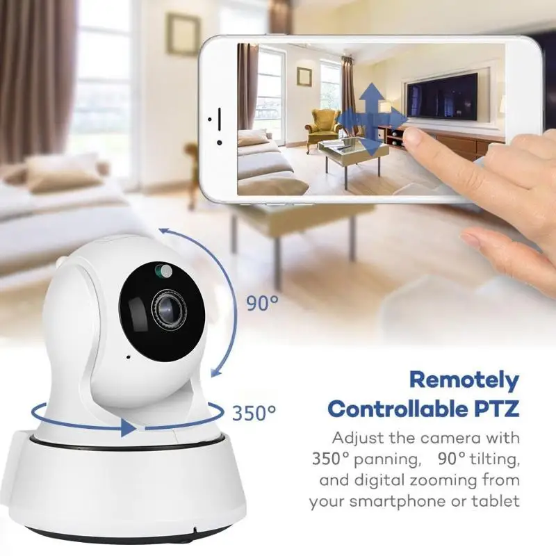 720P 3MP беспроводная WiFi веб-камера для домашней безопасности ip и веб-камера ик ночного видения CCTV сетевая камера наблюдения белая EU веб-камера