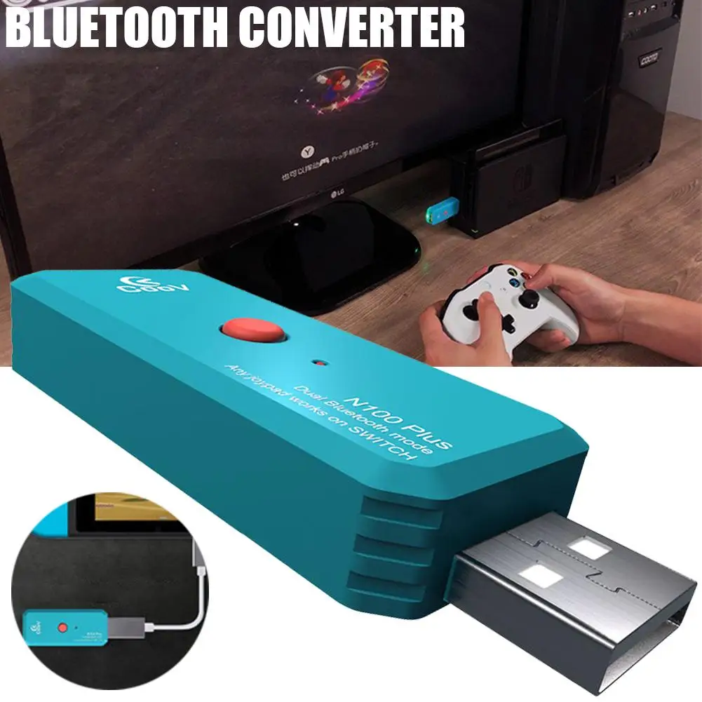 Беспроводной Bluetooth игровой контроллер конвертер для переключателя PS3 PS4 Joy-Con Xbox Plug And Play