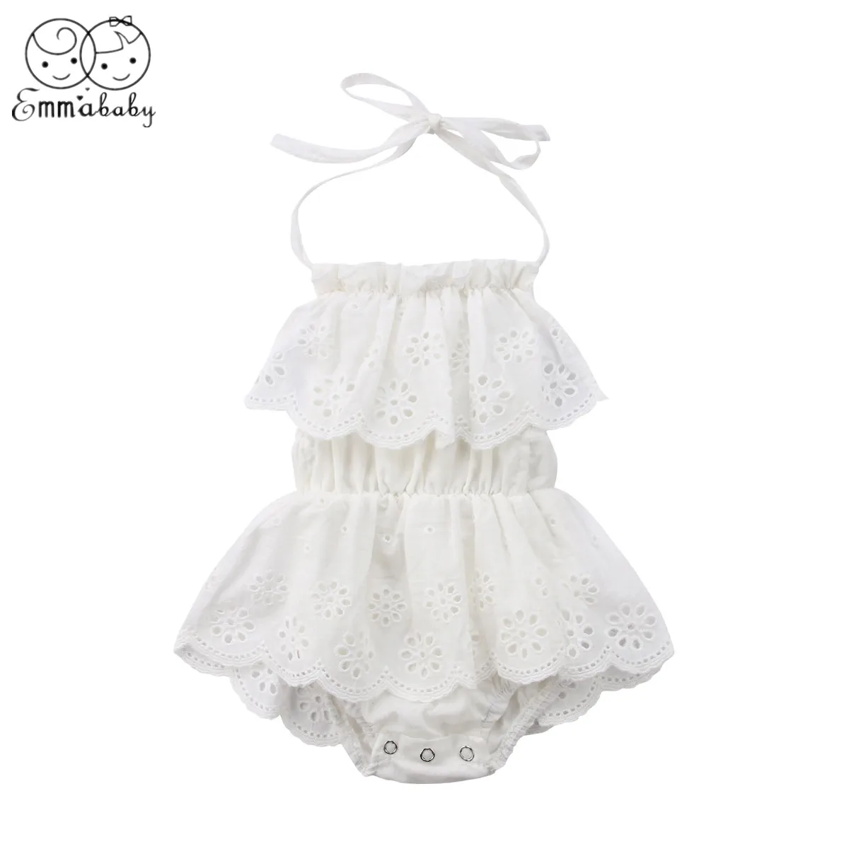 

2019 Brand New 0-2T Cute Style Floral Ruffles Bodysuit Newborn Infant Baby Girl Outfits Sunsuit Clothes