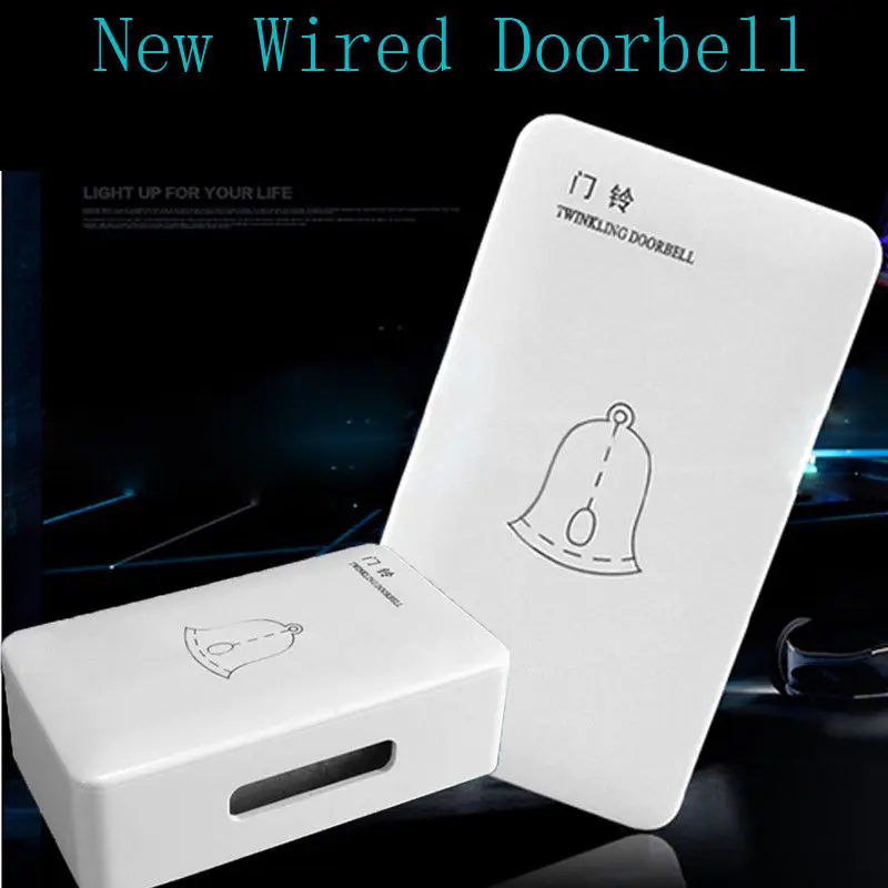

1PCS AC 220V Wired Doorbell Wire Access Wired Doorbell Ding-dong Bell Home House Door Safety Products Tool Parts