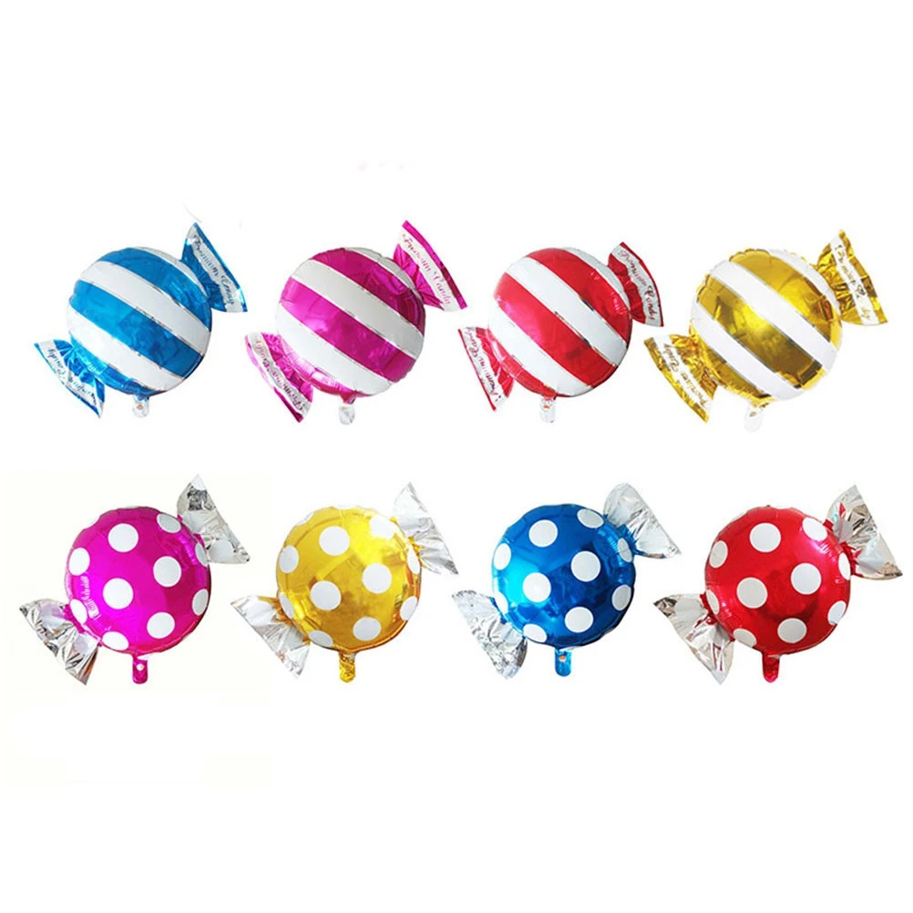 

8 Pcs Helium Balloons Candy Shape Leak-proof Bright Color Mylar Balloon Aluminum Balloons Foil Balloon for Party Ceremony