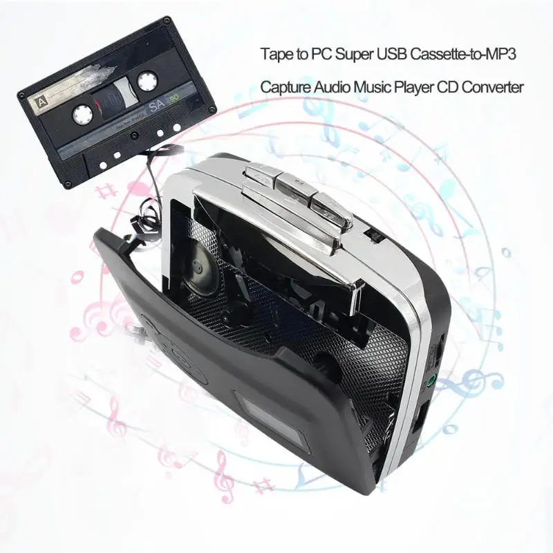

New 1Pcs Tape to PC USB Cassette to MP3 CD Digital Audio Music Player Converter Tape to MP3 Capture Recorder Car Styling Players