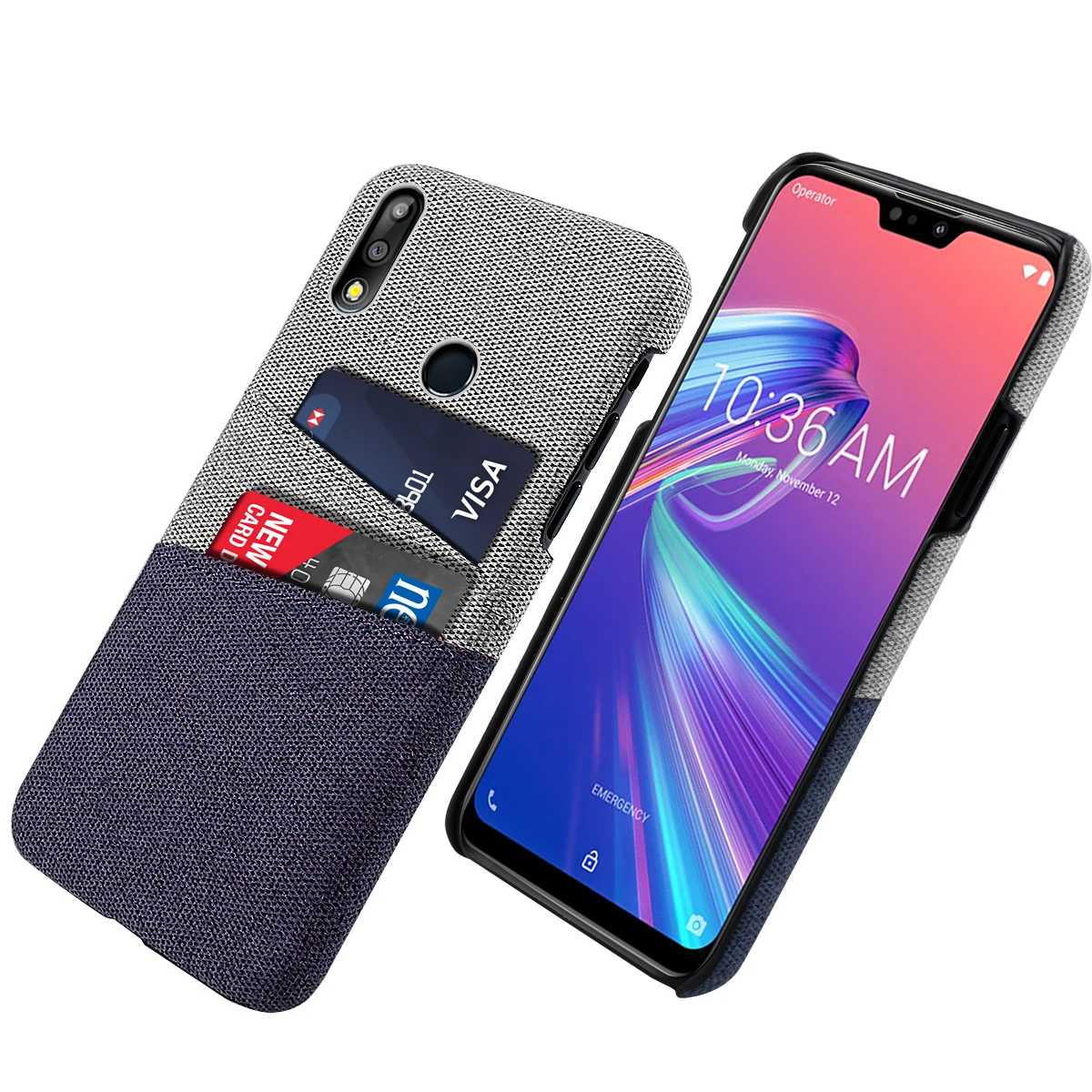 

For Asus Zenfone Max Pro M2 ZB631KL ZB633KL Phone Case Fabric Cloth Splicing Hard PC Cover For Zenfone ZB631KL ZB633KL Fundas