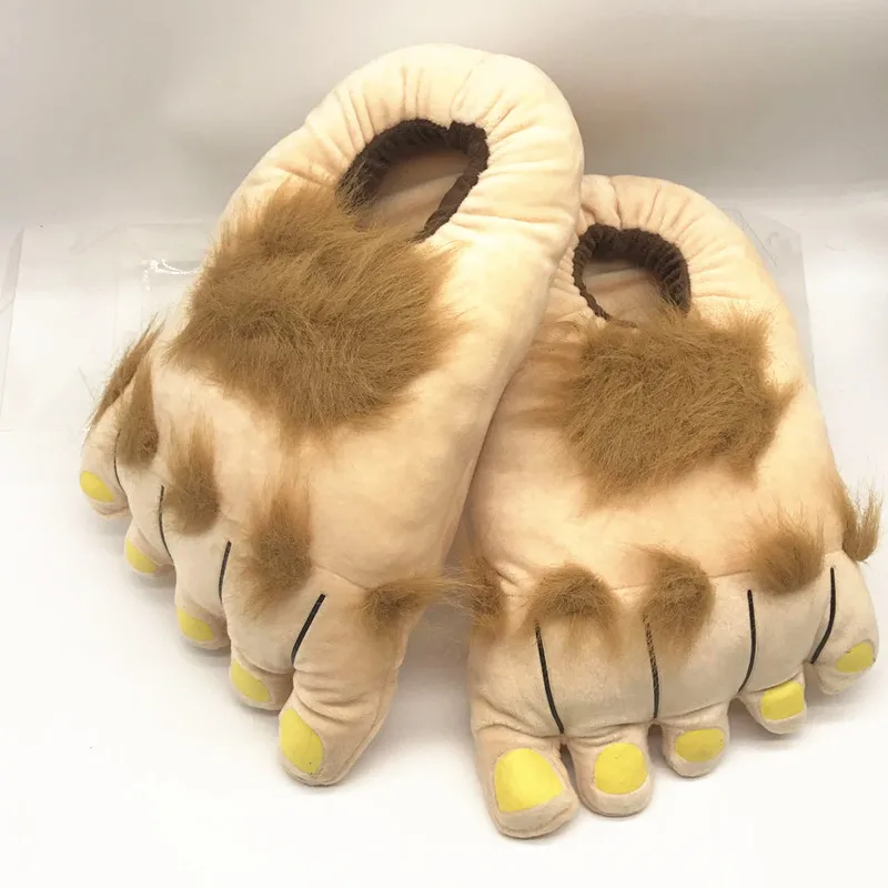 

Hobbit Movie Toys Big-footed Plush Shoes Toy Retro Version Keep Warm Non-skid Cotton Plush Stuffed Model for Chrismas Gifts