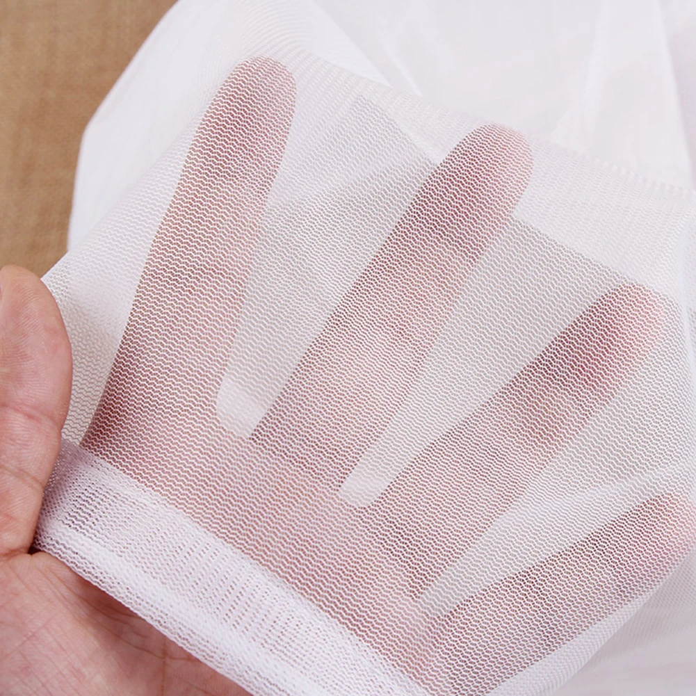 

Tookie Mesh Laundry Bag, Drawstring Washing Bag for Washing Machine Wash Net Bag, White(Style 1 - XL)