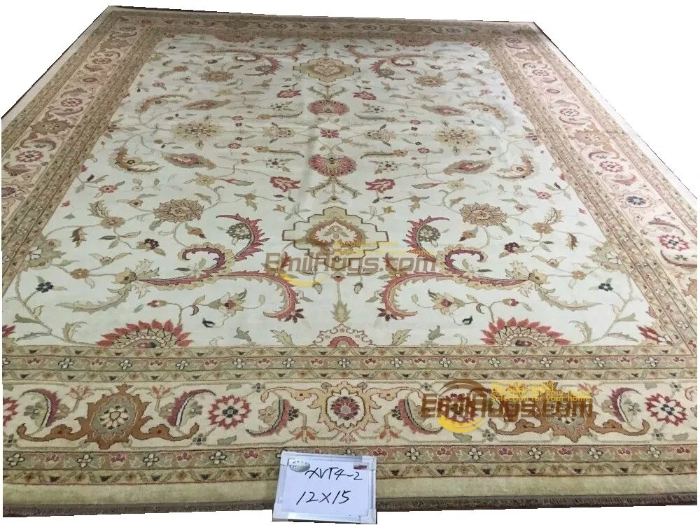 Original Single Export Turkish Handmade Carpets Oushak Ozarks Pure Wool