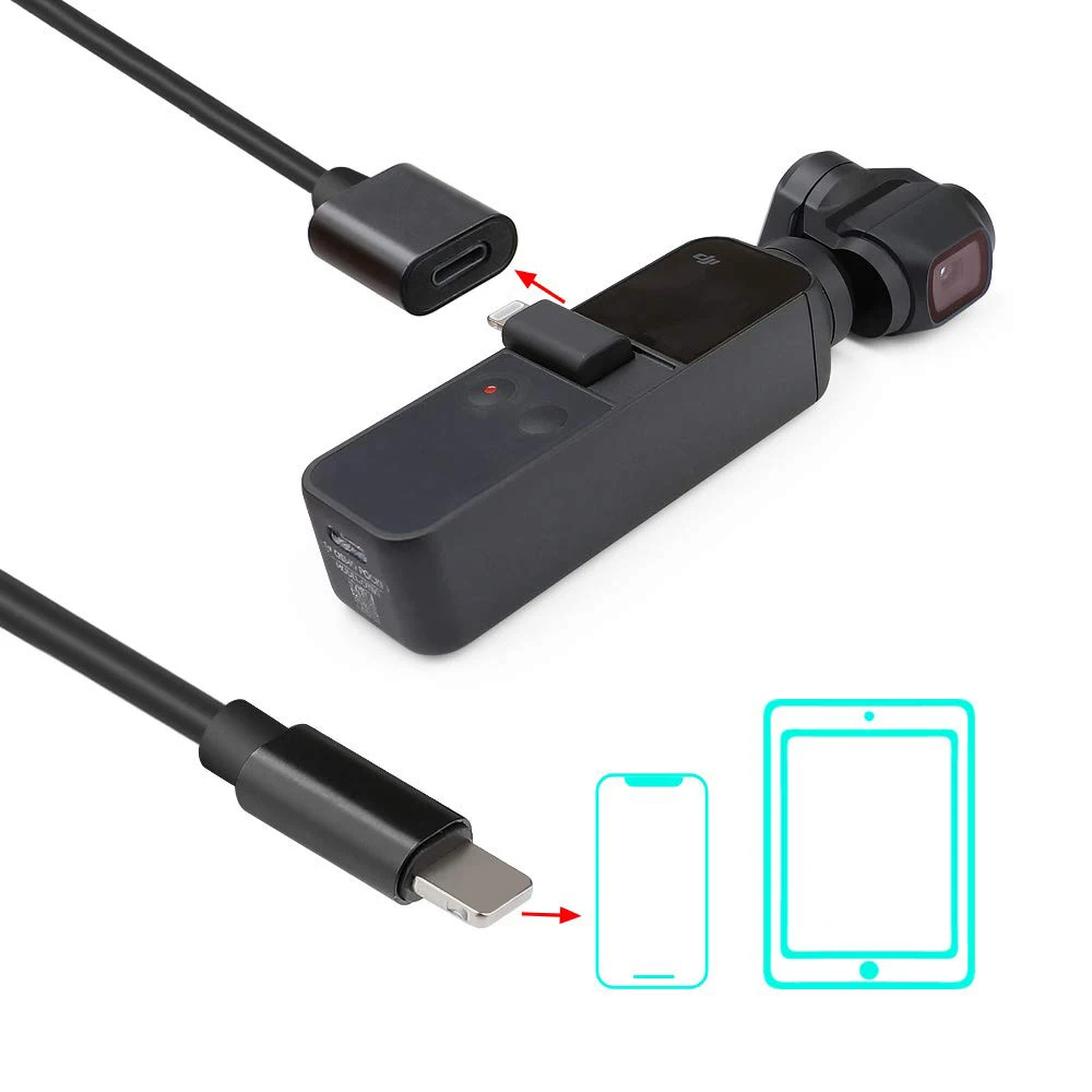 العالمي وتغ بيانات Usb ملحق تمديد كابلات الحبل موصل سالب كابل محول ل Dji Osmo جيب الاكسسوارات ، 39 بوصة