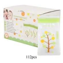 Sacs de rangement pour lait de poitrine de bébé, 112 pièces, 235ml, étanche, stérilisé, pour aliments pour bébé, sac de rangement sans danger pour le lait de poitrine, pour alimentation de bébé