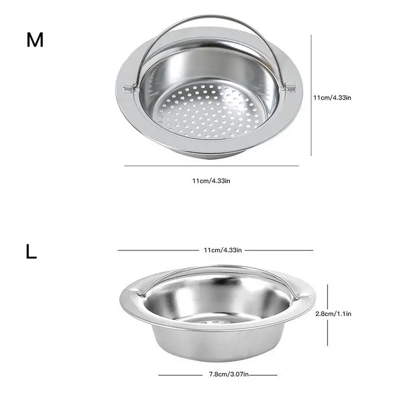 Abflusssieb TOPBEST Drain Protector Abdeckung Haarf/änger Stopper Sieb Gute Griffe Silikon Waschbecken Anti-Clogging Filter f/ür Badezimmer Dusche K/üche 3PC