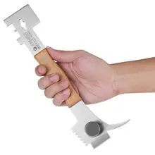 Нержавеющая отрезок стали нож пасечный Многофункциональный пусковой скребок пчелиный нож для пчеловодства деревянные пчелиные инструменты 404