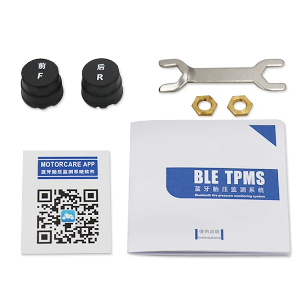 Zeepin мотоцикл TPMS система обнаружения давления в шинах Интеллектуальный 2 датчика