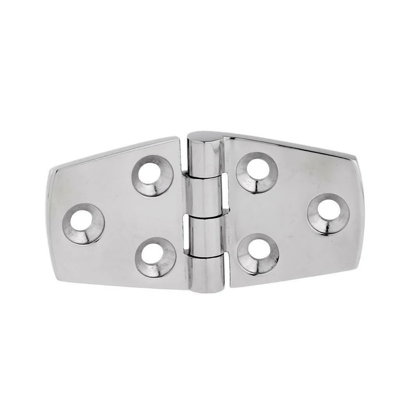 2x Door Hinge 38*76mm Marine Grade 316 Stainless Steel Polished DIY Caravan Boat
