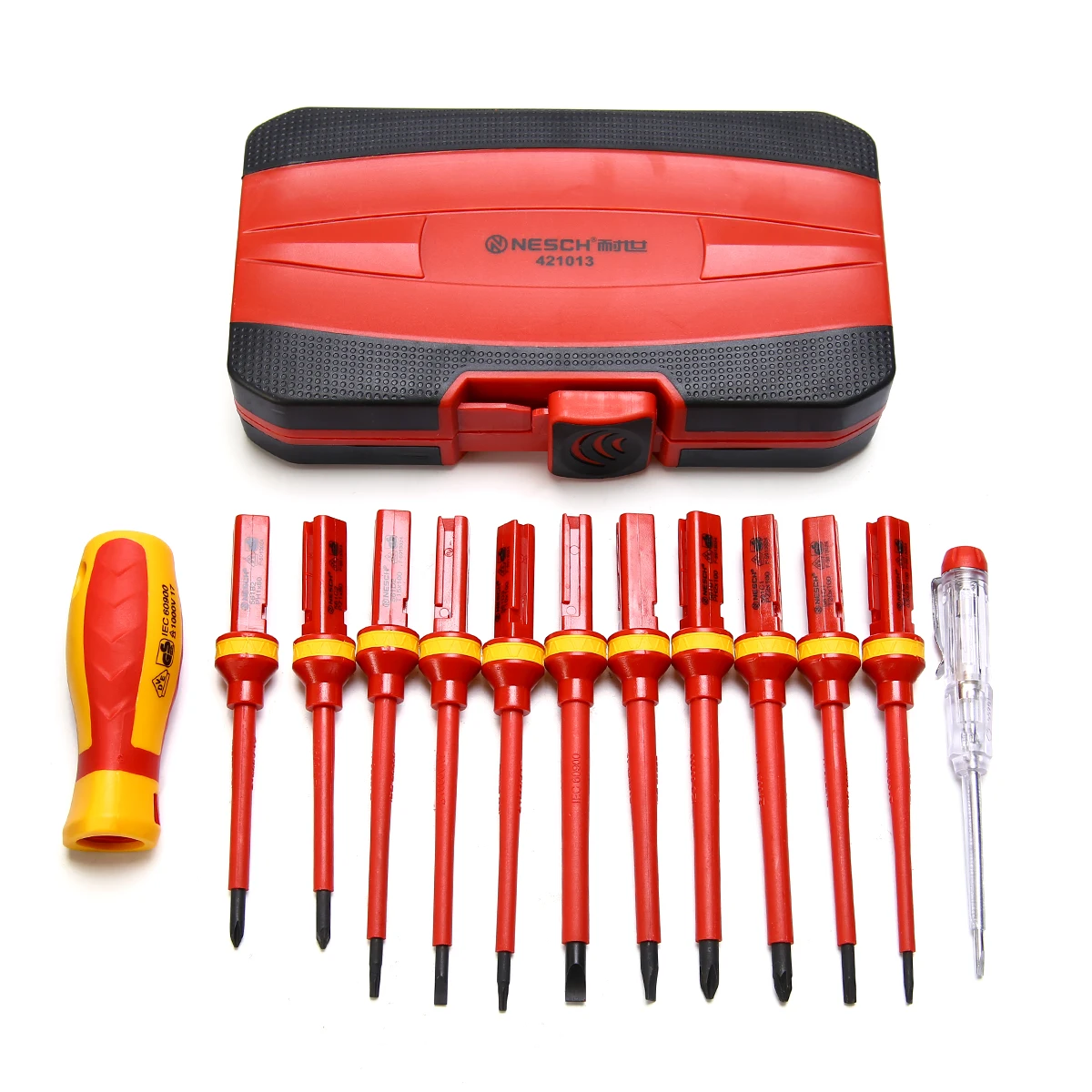 

13pcs Electricians Screwdriver Set Tool Electrical Fully Insulated High Voltage Multi Screw Head Type