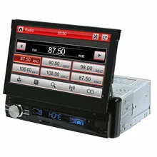 CLAITE 7 дюймов Автомобильный аудио плеер DAB+ плеер FM AM радио MP5 1080P сенсорный экран Камера заднего вида Bluetooth Handsfree