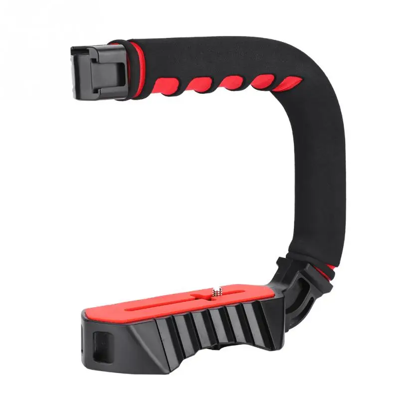 Triple U Grip Shoe Mount Video Action Stabilizing Handle Grip for Phone