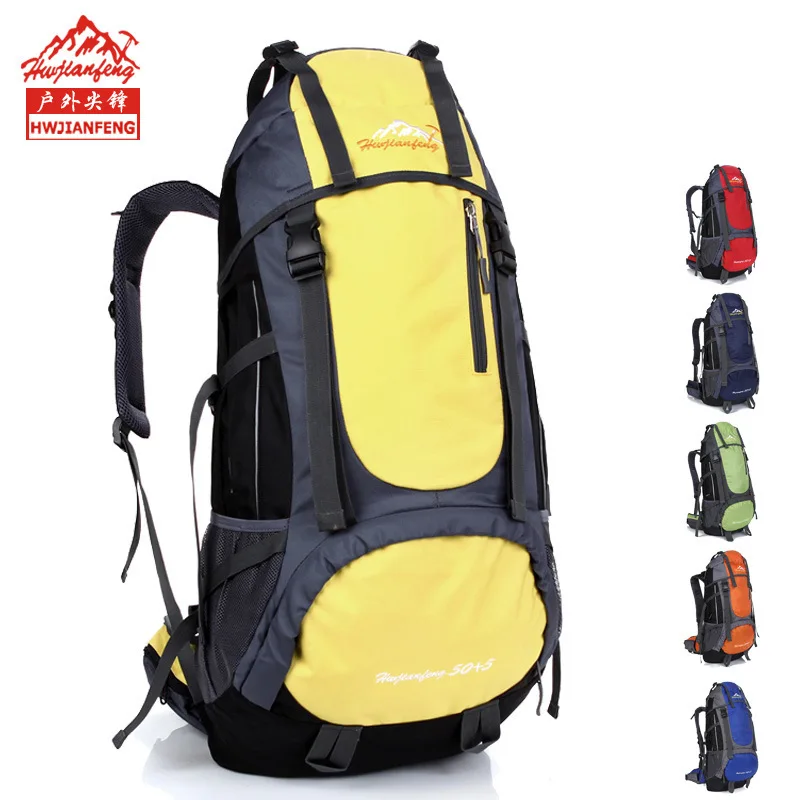 

NPASON 2019 Outdoor Backpack 60L Waterproof Mountaineering Backpack Camping Hiking Backpack Bicycle Sports Bag