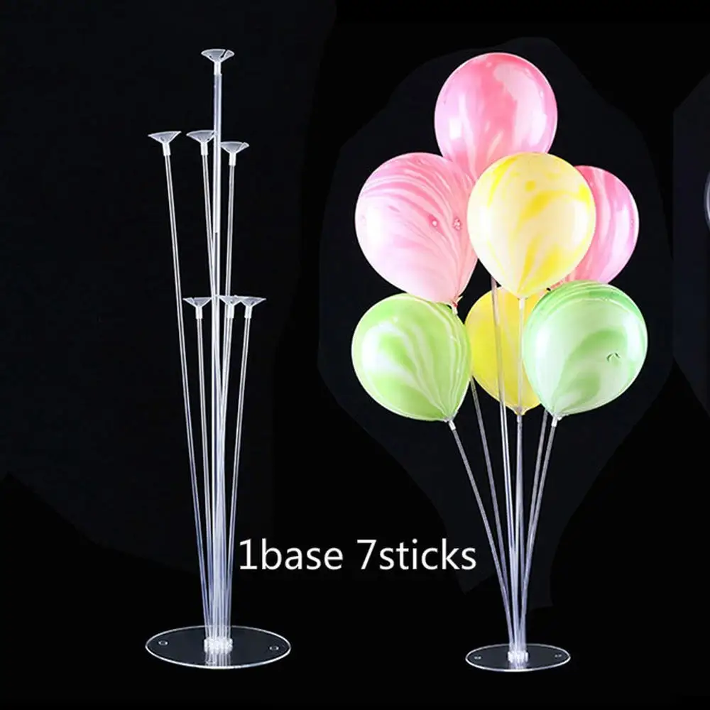 

1 /2 /3 Sets Plastic Balloon Column Base Balloon Stand Sticks Cup Wedding Birthday Party Balloons Accessories