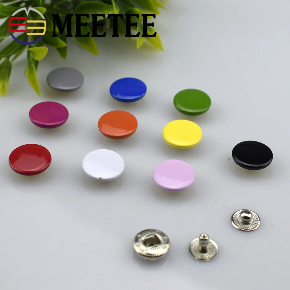 10 комплектов Meetee металлические кнопки застежки кнопки для DIY Швейные сумки одежда пальто пуховик кожевенное ремесло аксессуары D1-2