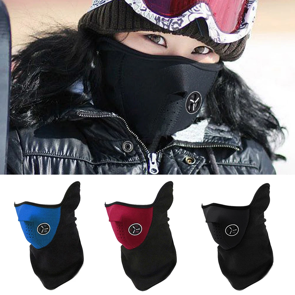 

Winter Cold Weather Unisex Face Mask Motorcycle Snowboard Neck Warmer Neoprene Fleece