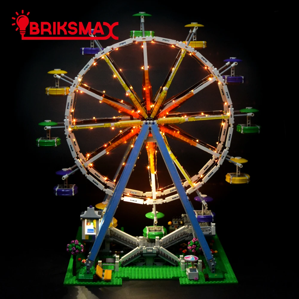 Комплект светодисветильник BriksMax для конструктора 10247 из колесо обозрения (модель
