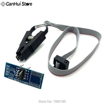

SOIC8 SOP8 DIP8 Format Flash Chip IC Test Clips Socket Adpter BIOS 24 25 93 USB Programmer Programable TL866CS TL866A Crocodile