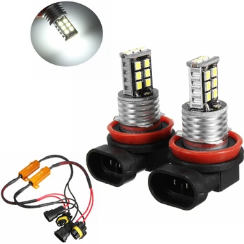 

1 Pair H11 900LM 3535 Chip High Power LED 6000K Xenon White Fog Light Lamp