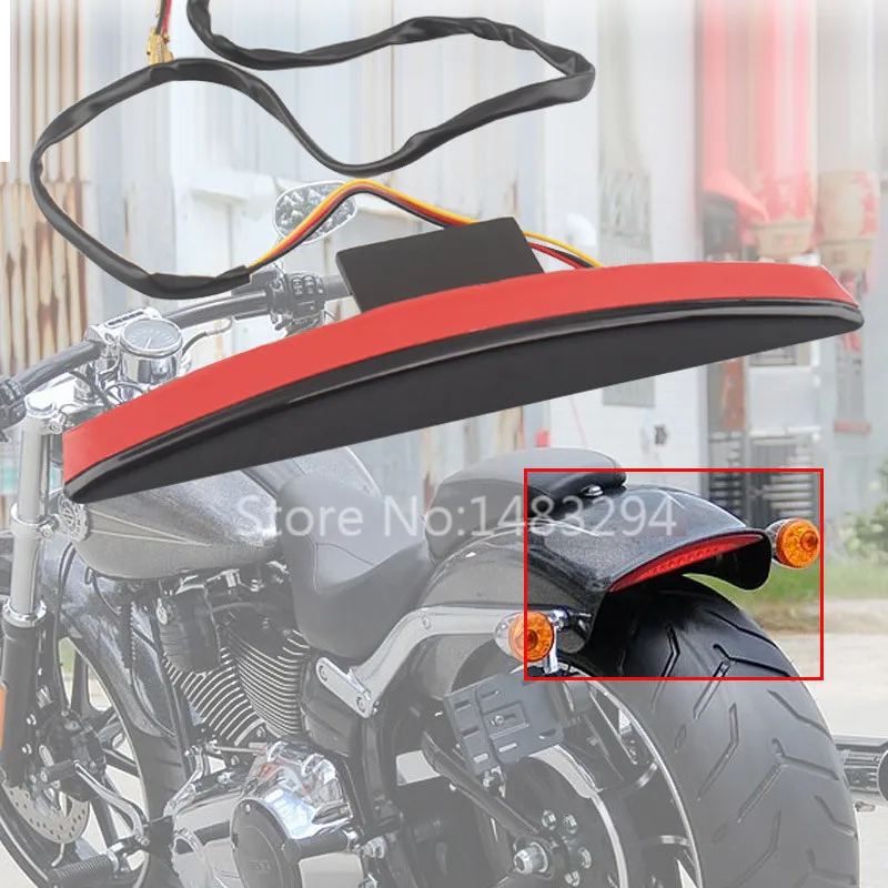 

Smoke Rear Fender Tip LED Brake Tail Light Lamp Fits For Harley Breakout FXSB 2013 2014 2015 2016 2017