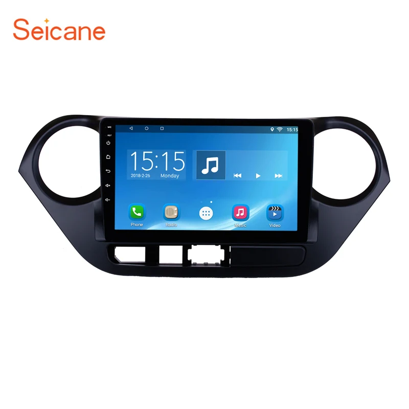 

Seicane Android 8.1 Car Radio GPS Navigation Head Unit for 2013-2016 HYUNDAI I10 Grand i10 Right Hand Drive Mirror Link Camera