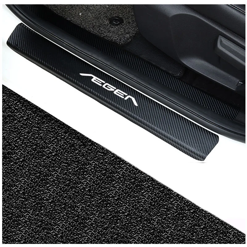 Для Fiat Egea автомобильный порог ступенчатая пластина из углеродного волокна искусственная кожа автомобильный Стайлинг
