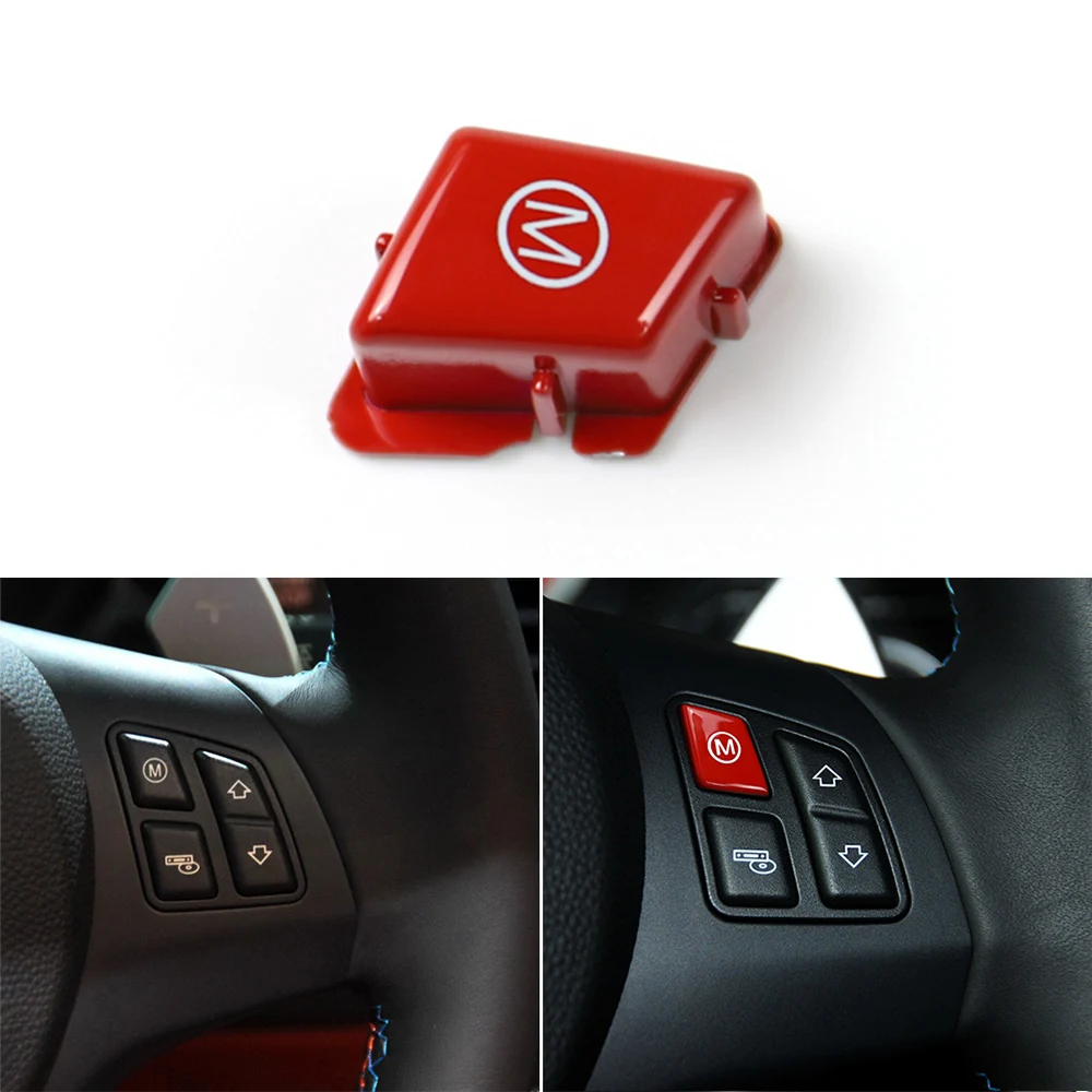 Автомобильный спортивный руль М кнопка переключения режимов Накладка для BMW 3 серии E90 E92 E93 M3 2007-2013 авто аксессуары для интерьера