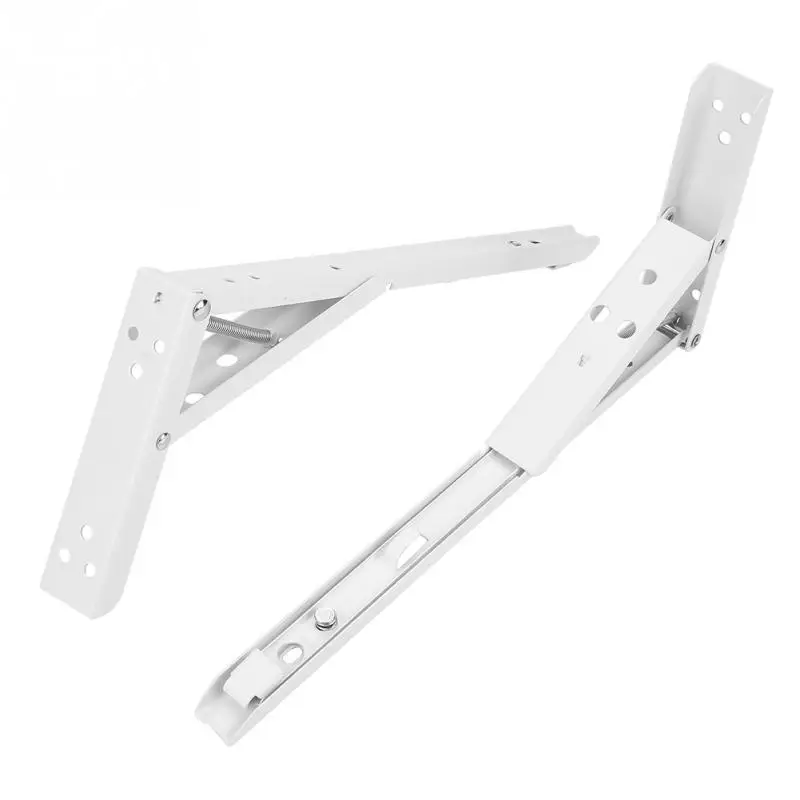 

Folding Triangle Bracket Adjustable Angle bracket Wall Mounted Stand Rack White shelf bracket Wholesale
