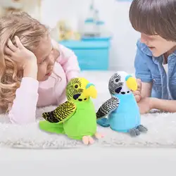 Для новорожденных Электрический говорящий попугай игрушки Говоря записи повторяет машет крыльями Плюшевые мультфильм плюшевые игрушки