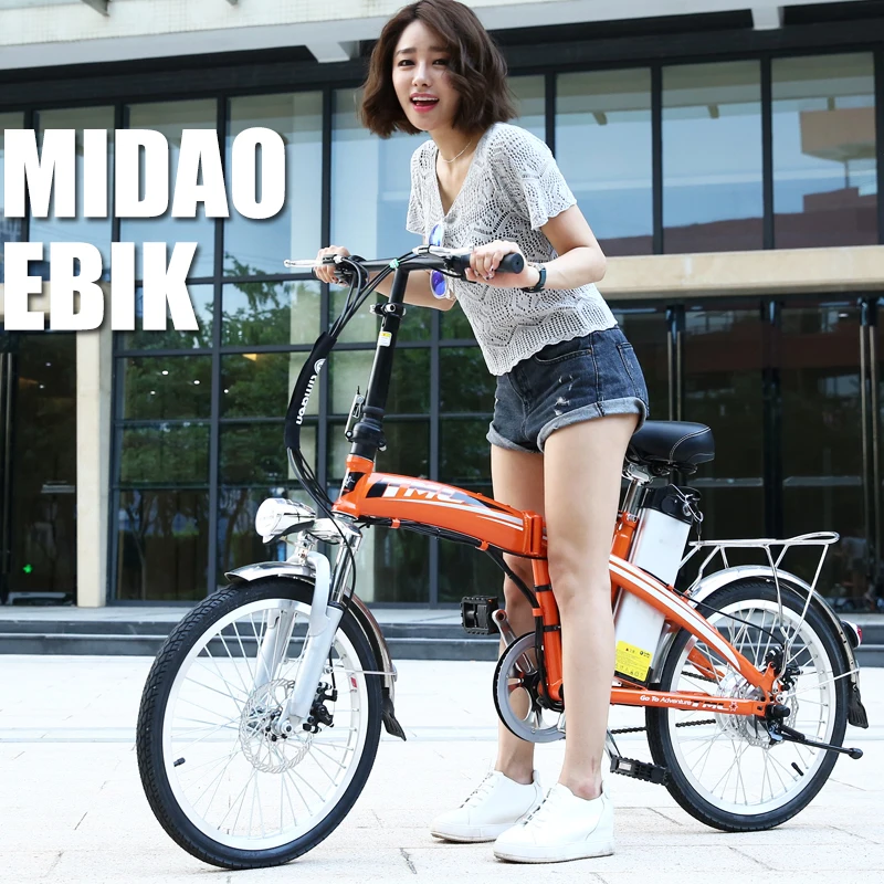

Rapid Folding Electric Bike Electric Bicycle, Folding Bicycle Lithium Large 20 Inch 48 V / 250 W With 2 Seats And Bike