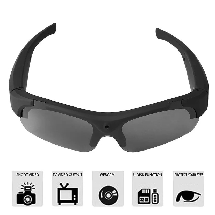 Sunglasses Camera Video Recorder 1080P HD Interchangeable Polarized