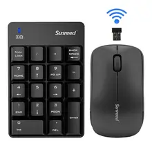 18 клавиши 2,4 г мини Беспроводной USB цифровая клавиатура и Мышь комплект ПК ноутбук расходные материалы