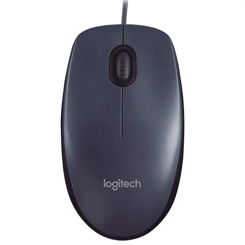 Logitech M90 USB Проводная Мышь эргономичный дизайн оптический Мышь оптический классические офисные дома универсальный Мышь для ноутбука, настольного компьютера, ПК