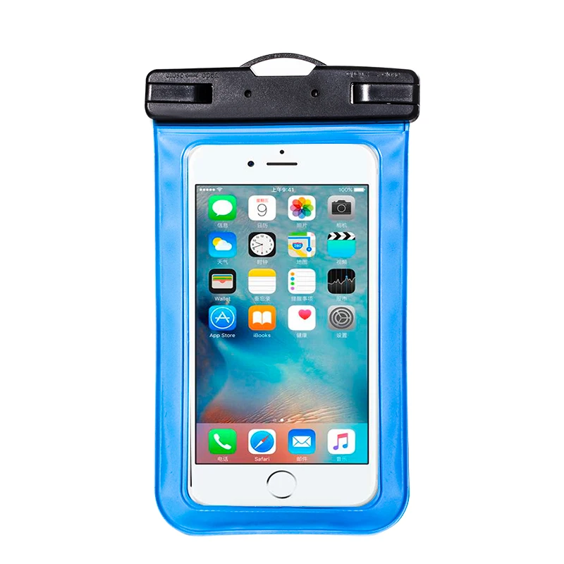 

2019 Thickened touch screen waterproof bag for iphone X 6plus 7plus 8plus all models 6.1 inch mobile phone case with lanyard