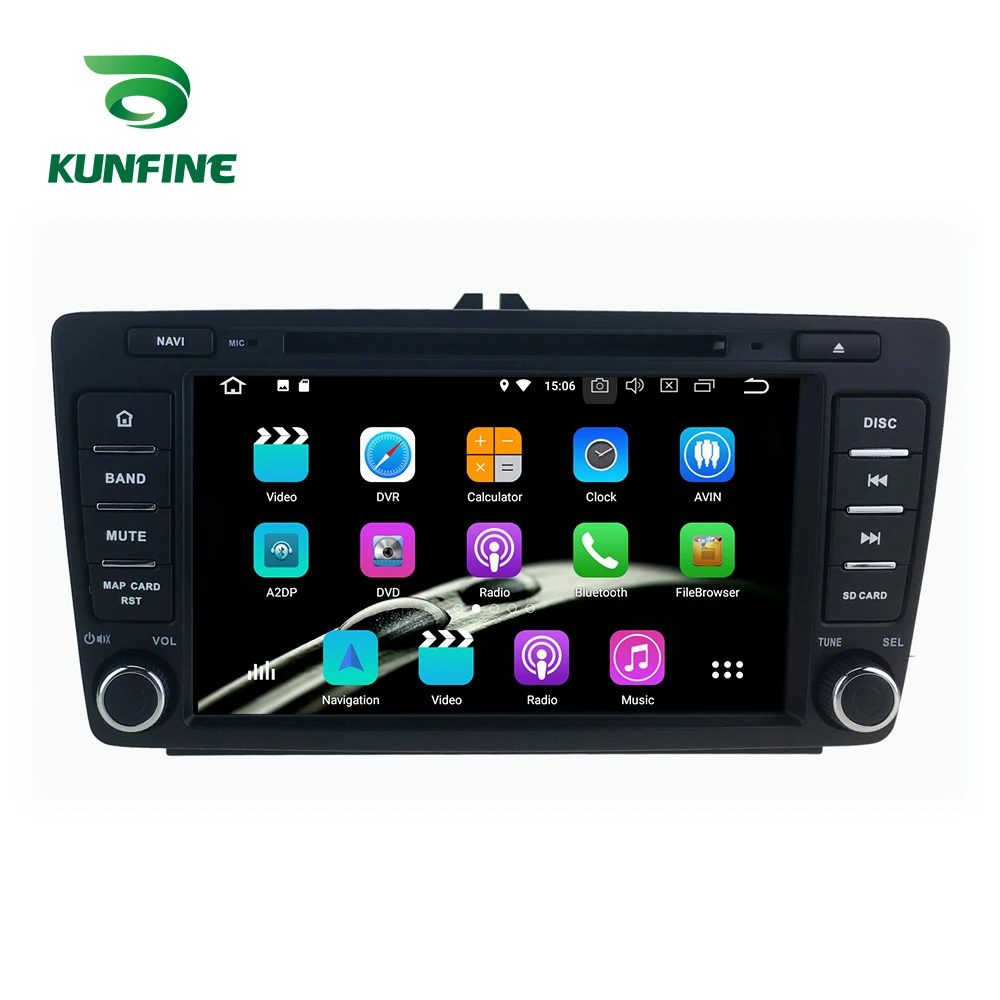 Android 9 0 Core PX6 A72 Ram 4G Rom 64G Автомобильный DVD GPS мультимедийный плеер стерео для SKODA OCTAVIA