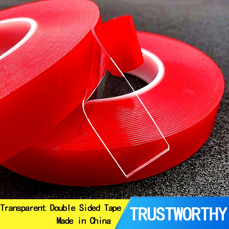 

5MM-30MM*3M/10M Transparent Double Sided Tape No Traces Household Wall Hangings Adhesive Glue Tapes Car Sticker Tape