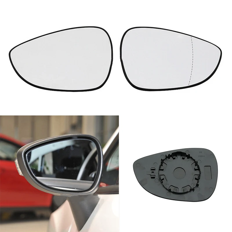 Запасное белое левое и правое стекло для заднего зеркала Ford Fiesta 2009 2010 2011 2012 2013 2014