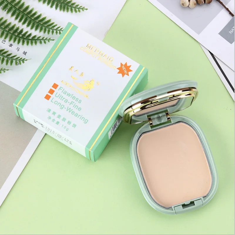 

Mermaid Natural Naked Palette Mineral Face Powder Contour Palette Oil-control Brighten Powder Press Makeup Powder Foundation