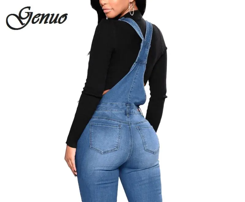 2019 New Women Denim Overalls Ripped Stretch Dungarees High Waist Long Jeans Pencil Pants Rompers Jumpsuit Blue Jeans Jumpsuits 2019 New Women Denim Overalls Ripped Stretch Dungarees High Waist Long Jeans Pencil Pants Rompers Jumpsuit Blue Jeans Jumpsuits