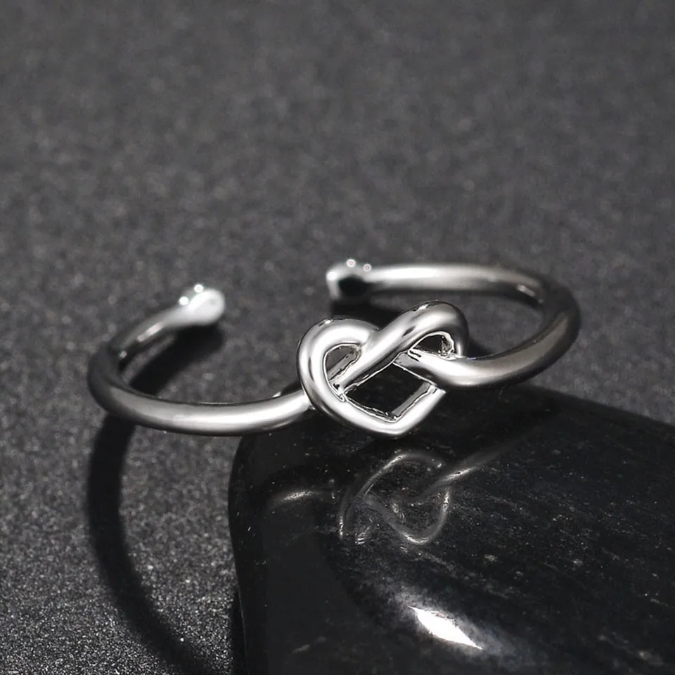 

Latest Minimalism Good Price Heart Rings For Women Adjustable Stainless Steel Rings Trendy High Quality Rings Jewelry