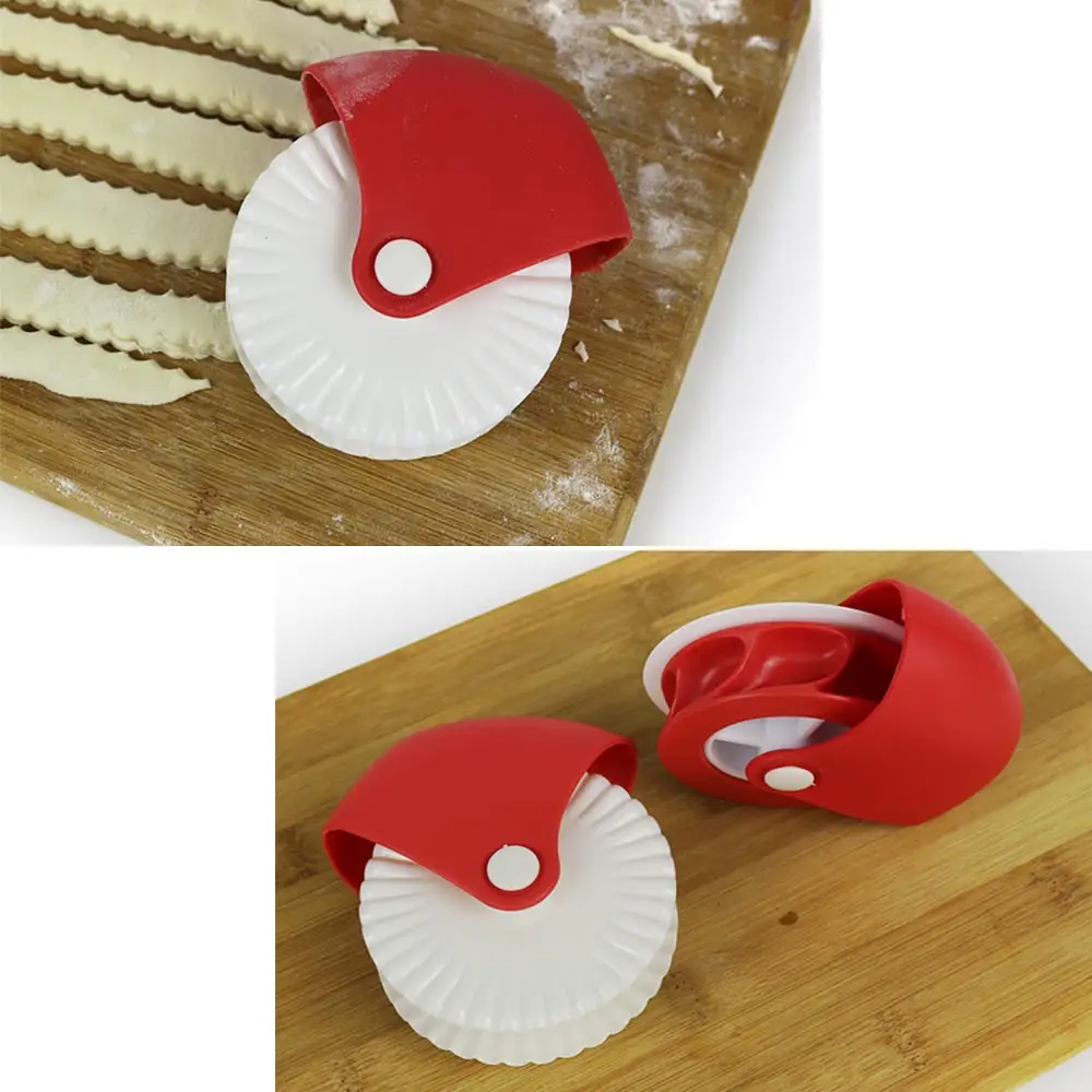 Pastry Pie Decor Cutter Plastic Wheel Roller For Pizza Pizza Pastry